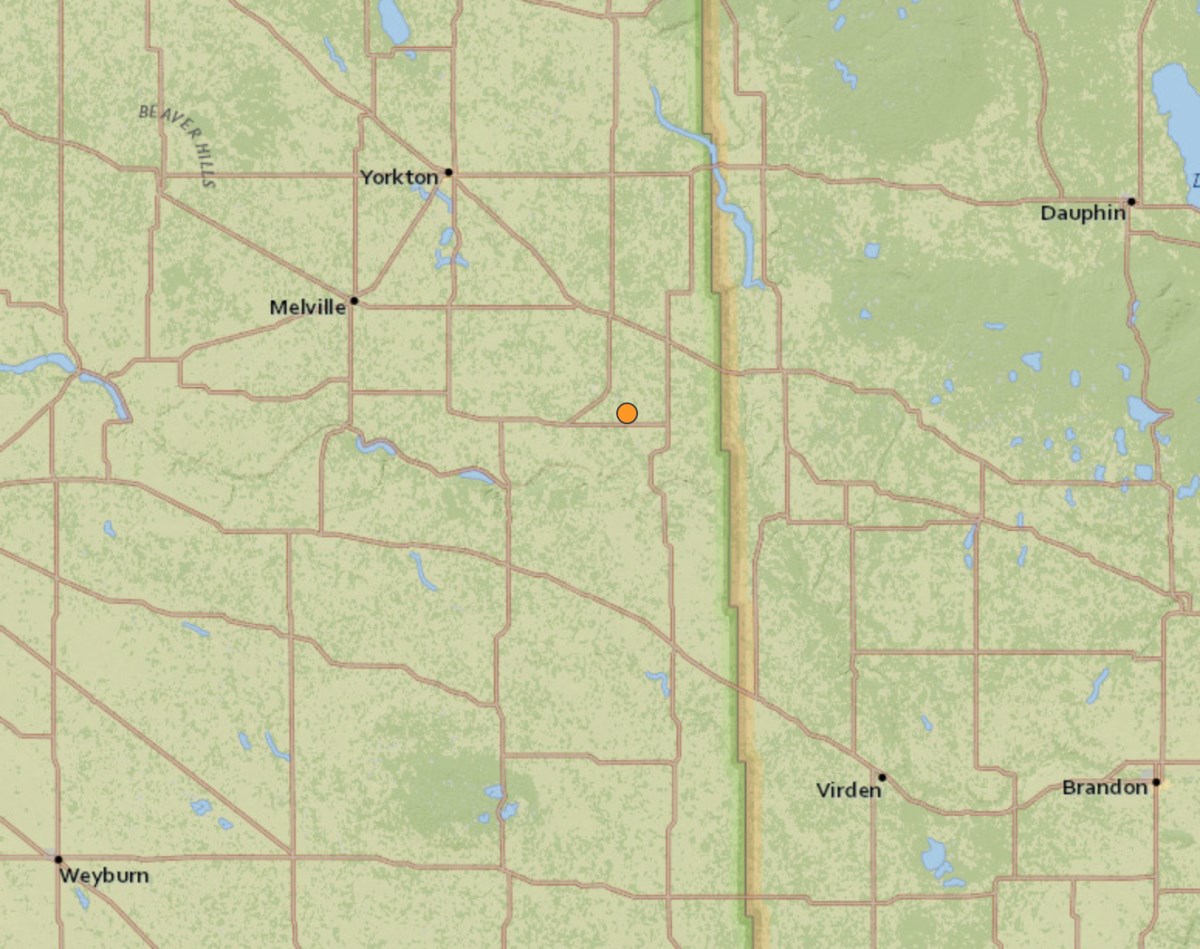 Magnitude 4.1 earthquake hits East of Esterhazy approx 170km from