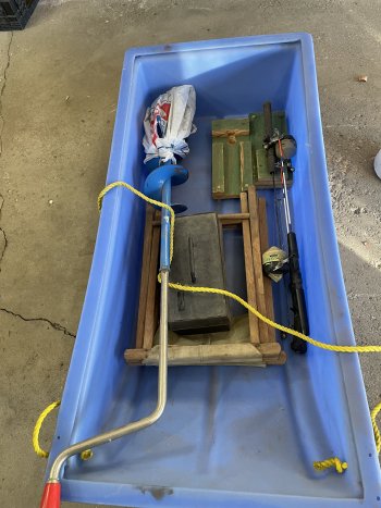 Ice fishing rod with holder | Brandon, Manitoba Classifieds
